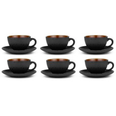 Bitz Kaffeetasse 240 ml, 6 Stück, Braun/Schwarz Bitz Kaffeetasse 240 ml, 6 Stück, Braun/Schwarz