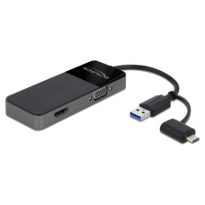 Delock Adapter USB 3.0; USB Type-C - HDMI; VGA 4K 30Hz
