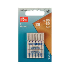 Prym Nähmaschinennadel Microtex Nr. 60-90 5 Stück