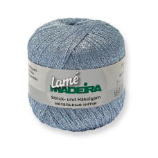 Madeira Häkel- und Strickgarn Lamé 25 g, 175 m, Hellblau Madeira Häkel- und Strickgarn Lamé 25 g, 175 m, Hellblau