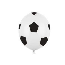 Partydeco Luftballon Fussball Ø 30 cm, 6 Stück