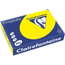 Clairefontaine Kopierpapier Trophée A4, 80 g/m², Rapsgelb, 500 Blatt Clairefontaine Kopierpapier Trophée A4, 80 g/m², Rapsgelb, 500 Blatt