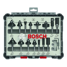 Bosch Professional Fräserset 1/4-Schaft, 15-teilig Bosch Professional Fräserset 1/4-Schaft, 15-teilig