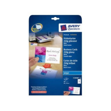 Avery Zweckform Visitenkarten-Etiketten Inkjet 85 x 54 mm 240 g/m²  80 Stück