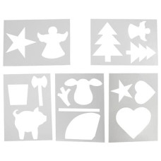Creativ Company Schablone Weihnachten 5 Stück Creativ Company Schablone Weihnachten 5 Stück