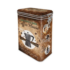 Nostalgic Art Vorratsdose Coffee House 1.3 l, Braun/Schwarz/Weiss