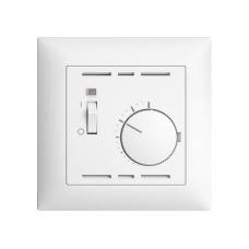 Feller EDIZIOdue Raumthermostat UP mit Schalter, Weiss