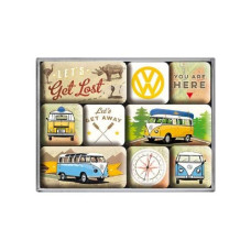 Nostalgic Art Magnet-Set VW Bulli Get Lost 9 Stück, Mehrfarbig Nostalgic Art Magnet-Set VW Bulli Get Lost 9 Stück, Mehrfarbig