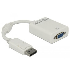 Delock Adapter Displayport - VGA Weiss Delock Adapter Displayport - VGA Weiss