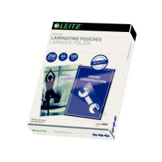 Leitz Laminierfolie A4, 250 µm, 100 Stück, Glänzend Leitz Laminierfolie A4, 250 µm, 100 Stück, Glänzend