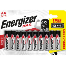 Energizer Batterie Max AA 12+4 Stück