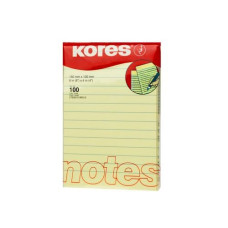 Kores Notizzettel liniert 15 x 10 cm, Hellgelb Kores Notizzettel liniert 15 x 10 cm, Hellgelb