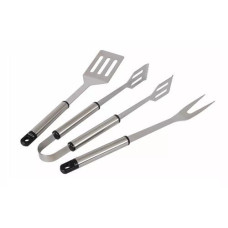 BBQ Dragon Grillbesteck-Set 3-teilig,  Silber