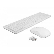 Delock Tastatur-Maus-Set 12703 Wireless Weiss Delock Tastatur-Maus-Set 12703 Wireless Weiss