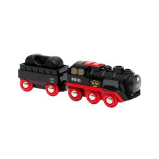 BRIO Eisenbahn Batterie-Dampflok mit Wassertank