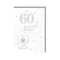 Braun + Company Glückwunschkarte Hochzeitstag 60 11.5 x 17 cm Braun + Company Glückwunschkarte Hochzeitstag 60 11.5 x 17 cm