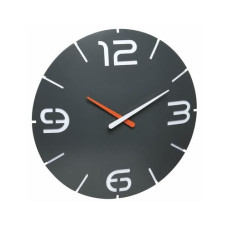 TFA Dostmann Funk-Wanduhr Contour Anthrazit, Ø 35 cm