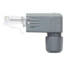 R&M Stecker FM45 Cat. 5e, 90°, 1 Stück, Grau