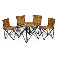 Zebraffo Camping-Sitzgarnitur Giraffe 5er Kids