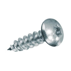 Krafter Spanplattenschrauben Pan Head 5 x 50 mm Stahl, 8 Stück