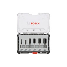 Bosch Professional Nutfräser -Set 6 mm-Schaft, 6-teilig Bosch Professional Nutfräser -Set 6 mm-Schaft, 6-teilig