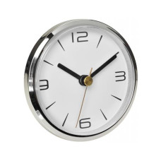 TFA Dostmann Quarz-Wanduhr Ø 9 cm, Aluminium