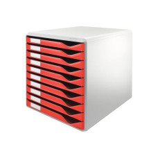 Leitz Schubladenbox Formular-Set 10 Schubladen, Rot Leitz Schubladenbox Formular-Set 10 Schubladen, Rot