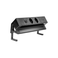 STEFFEN Tischsteckdosenleiste ALU DESK 2x T13, USB-A+C, Schwarz STEFFEN Tischsteckdosenleiste ALU DESK 2x T13, USB-A+C, Schwarz
