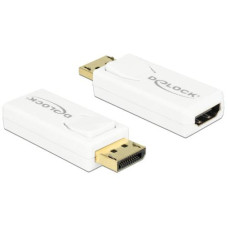 Delock Adapter Displayport - HDMI aktiv, 4K, weiss Delock Adapter Displayport - HDMI aktiv, 4K, weiss