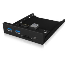 ICY BOX Front Panel IB-HUB1417-i3 USB 3.0 Type-C/Type-A Hub 3.5