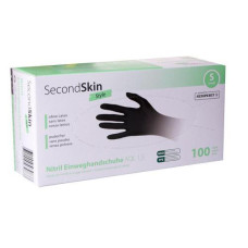 SecondSkin Einweghandschuh Nitril S, Schwarz SecondSkin Einweghandschuh Nitril S, Schwarz