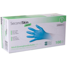 SecondSkin Einweghandschuh Nitril Puderfrei S Blau 100 Stück SecondSkin Einweghandschuh Nitril Puderfrei S Blau 100 Stück