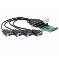 Delock PCI-Express-Karte 89938 4x RS-232 mit Spannungsversorgung