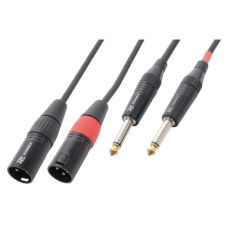 PD Connex CX64-3 XLR 3 Pole, male - Klinke 6.3mm, male 3 m PD Connex CX64-3 XLR 3 Pole, male - Klinke 6.3mm, male 3 m