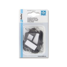 Robert Rieffel Schlüsselanhänger 8.5 x 14 cm, 10 Stück, Schwarz Robert Rieffel Schlüsselanhänger 8.5 x 14 cm, 10 Stück, Schwarz