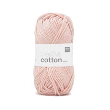 Rico Design Wolle Creative Cotton Aran 50 g, Pastellrosa Rico Design Wolle Creative Cotton Aran 50 g, Pastellrosa