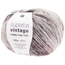 Rico Design Wolle Soft Vintage für Socken 4-fädig, 100 g, Flieder