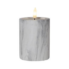 Star Trading LED-Kerze Pillar Flamme Marble Ø 7.5 x 12.5 cm, Grau Star Trading LED-Kerze Pillar Flamme Marble Ø 7.5 x 12.5 cm, Grau