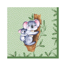 Paper + Design Papierservietten Koalas 33 cm x 33 cm, 20 Stück Paper + Design Papierservietten Koalas 33 cm x 33 cm, 20 Stück