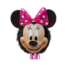 Amscan Pinata Minnie Mouse zum ziehen, Beige/Pink