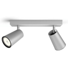Philips Aufbauspot Paisley, 2 x GU10, 5.5 W, Silber