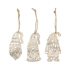 Creativ Company Deko-Bastelset Anhänger 6 Stück, 8 x 4 cm Creativ Company Deko-Bastelset Anhänger 6 Stück, 8 x 4 cm