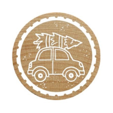 Woodies Stempel Woodies Auto mit Tannenbaum 1 Stück