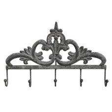 Chic Antique Wandhaken mit 5 Haken Eisen, antik Zink