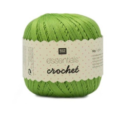 Rico Design Häkel- und Strickgarn Essentials Crochet 50 g, Hellgrün Rico Design Häkel- und Strickgarn Essentials Crochet 50 g, Hellgrün