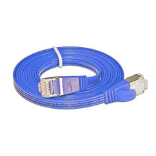SLIM Slimpatchkabel  Cat 6, STP, 0.5 m, Blau