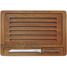 Heidi Cheese Line Brotschneidebrett Akazie 27 cm x 38 cm, Braun