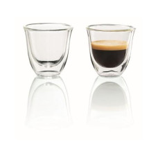 De'Longhi Espresso Becher 60 ml, 2 Stück, Transparent