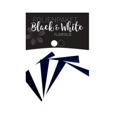 Stahls Aufbügelfolie Flex Set Schwarz/Weiss