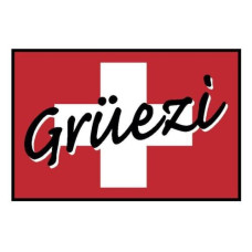 wash+dry Fussmatte Grüezi 50 cm x 75 cm wash+dry Fussmatte Grüezi 50 cm x 75 cm